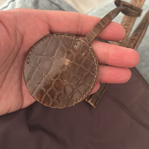 Prada Vintage Purple Tote with Brown Accents - Picture 13 of 14